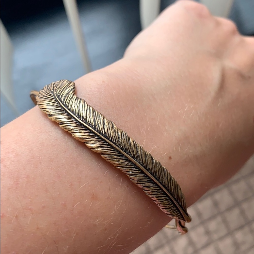 Alex and Ani feather bracelet